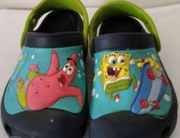 Original crocs size 27-28 sponge bob