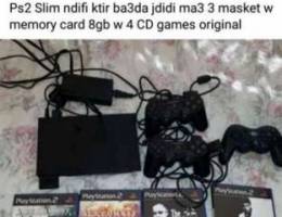 Play station 2 slim 200 alef