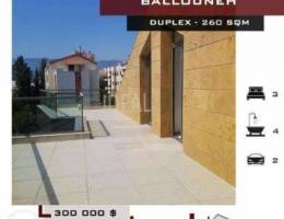 Duplex for sale in Ballouneh, 260 SQM. REF...