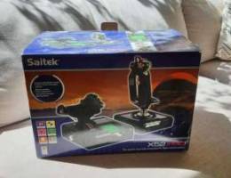 Saitek x52 pro joystick flight simulator.