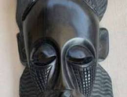 Ebony wood .handmade African mask