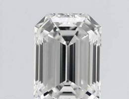 1.01ct Emerald cut Natural Diamond GIA