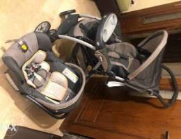 Original Chicco set - car seat and strolle...