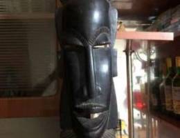 an African wood face hand made