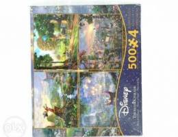 disney thomas kinkade puzzle 500pcs 4-puzz...