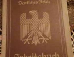 WW2 Nazi Arbeitsbuch