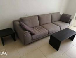 Sofa I design + table set