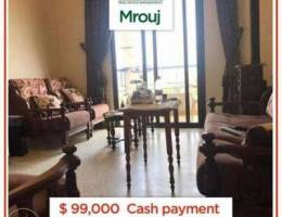 Amazing Apartment in Mrouj for sale !