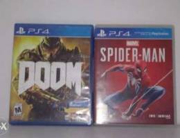 Spiderman PS4 and Doom 2016 for sale