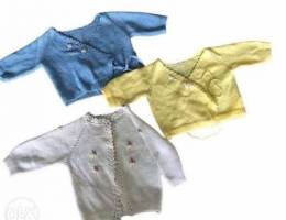 hand made knitted shirts for baby