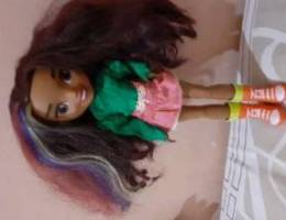 Brown doll with a long hair original