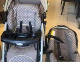 stroller and car seat