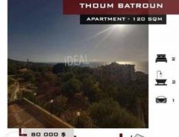 Apartment for sale in Thoum Batroun, 120 S...