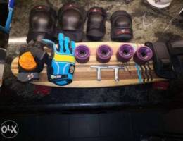 Bustin longboard cruiser with full equipme...