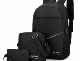 3-Piece Quality Backpack For Laptops, Book...