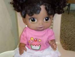 BABY ALIVE HAPPY HUNGRY Black doll drink &...