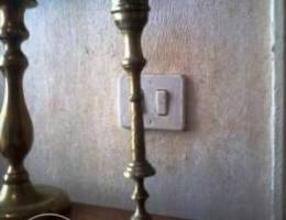 old bronze Candleholder, 20cm, 7$