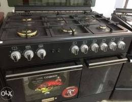 Gas oven/5 eyes font New!