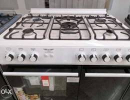 Gaz stove-6eyes white-New