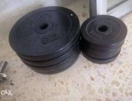 25 kg rubber new + 2 axe