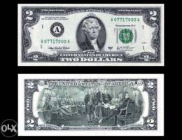 two dollar bill