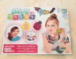 Mini tiles snap together set for kids