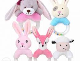 Cute Baby Rattle Toys Rabbit Plush Baby Ca...