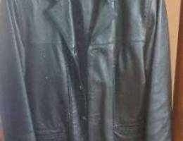 Real Leather Black Jacket Size 48-50