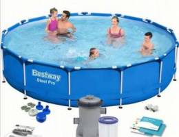 Bestway circular pool size 396x84 +filter+...