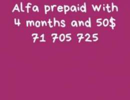 alfa recharge number