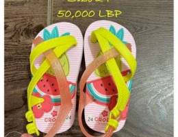 Girl beach sandals