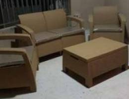 New rattan set 2+1+1+ table