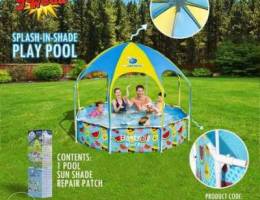 2.44 m x 51 cm circular pool with umbrella...