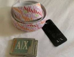 Armani exchange belt