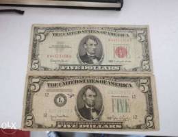 Rare 5 dollars