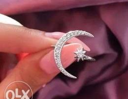 Moon star ring