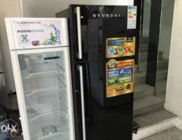 Hyundai fridge-22feet black ÙƒÙØ§Ù„Ø© Ø³Ù†Ø©