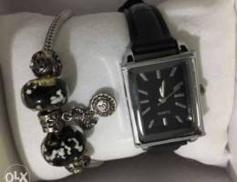 New watch +pandora bracelet 925 with box