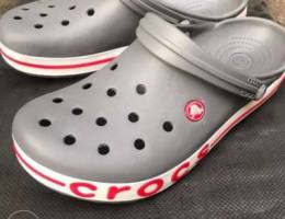 50% OFF Crocs Clogs Grey red line