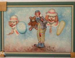 Clown painting 103x73 cm