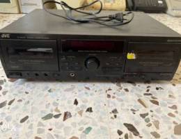 JVC double cassette deck