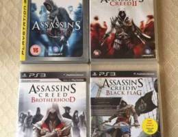 Assassins for ps3 (4 games)