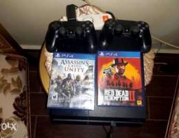 Ps4 fat 500gb m3 2 cd read dead w assesn g...