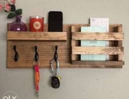 Key hangers and shelves