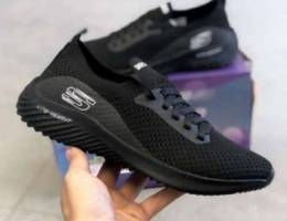 full black Skechers running shoes other co...