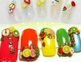 3D nails fruits design 50 alf