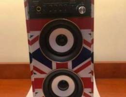 Portable speaker with wired MIC karaoke fu...