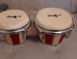 7" and 8" Bongo Drum Red and Natural Strip...