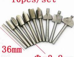 Wood engraving set 10pcs for dremels