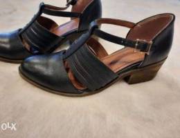 Strap heels with buckles. Size 37